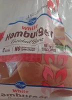 White hamburger buns