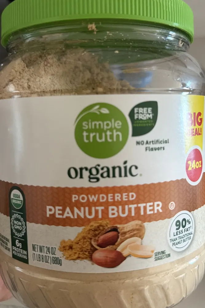 Organic powdered peanut butter