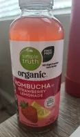 Organic Kombucha Strawberry Lemonade