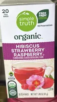 Organic Hibiscus Strawberry Raspberry Herbal Tea