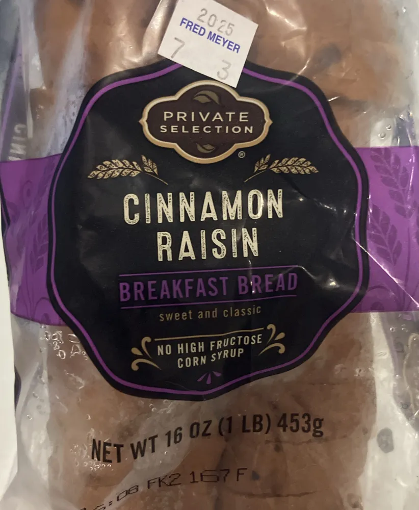 Cinnamon raisin bread