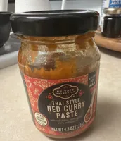 Thai style red curry paste