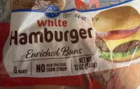 White hamburger buns