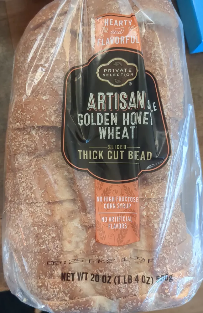 Artisan Style Golden Honey Wheat Thick Cut Bread