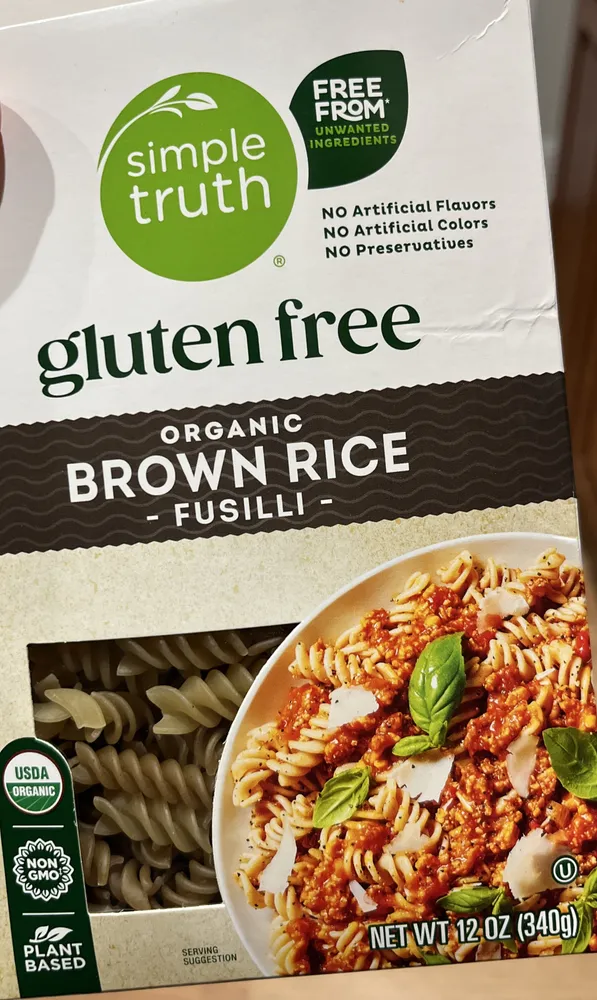 organic brown rice fusilli