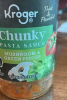 Chunky Pasta sauce mushrooms and green peppers