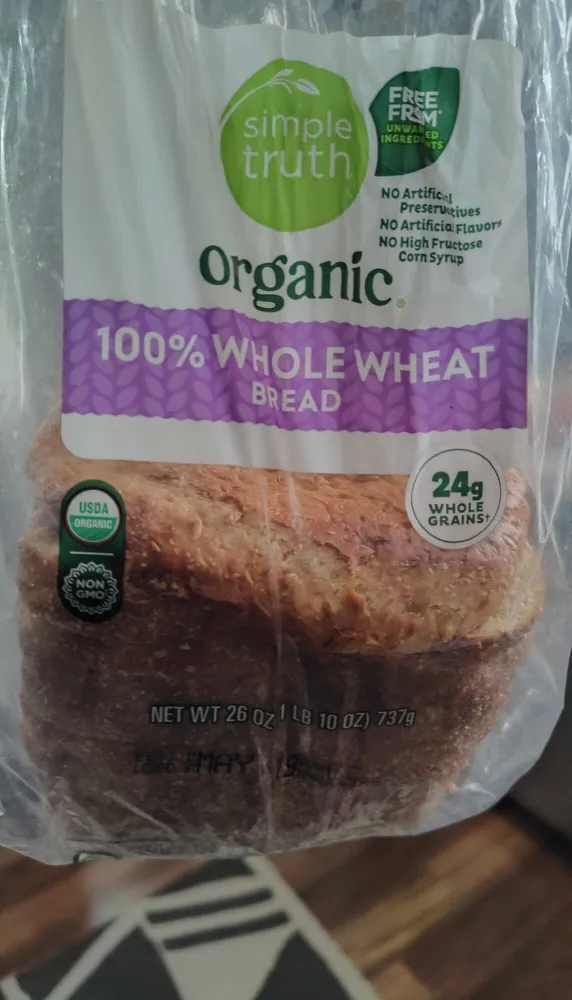 organic 100% whole wheat bread
