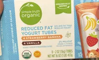Reduced Fat Yogurt Tubes