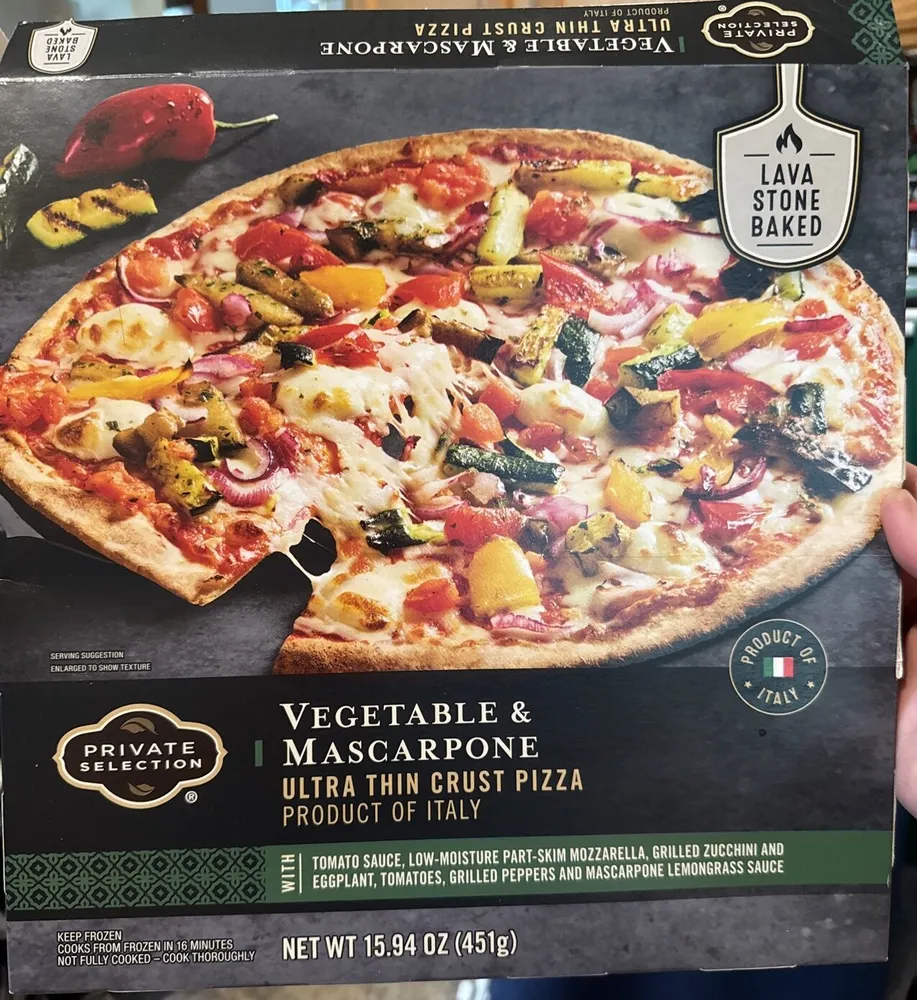 Vegetable & Mascarpone Ultra Thin Crust Pizza