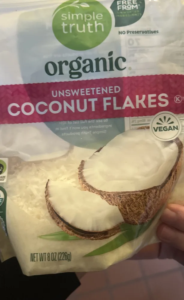 organic unsweetened coconut flakes