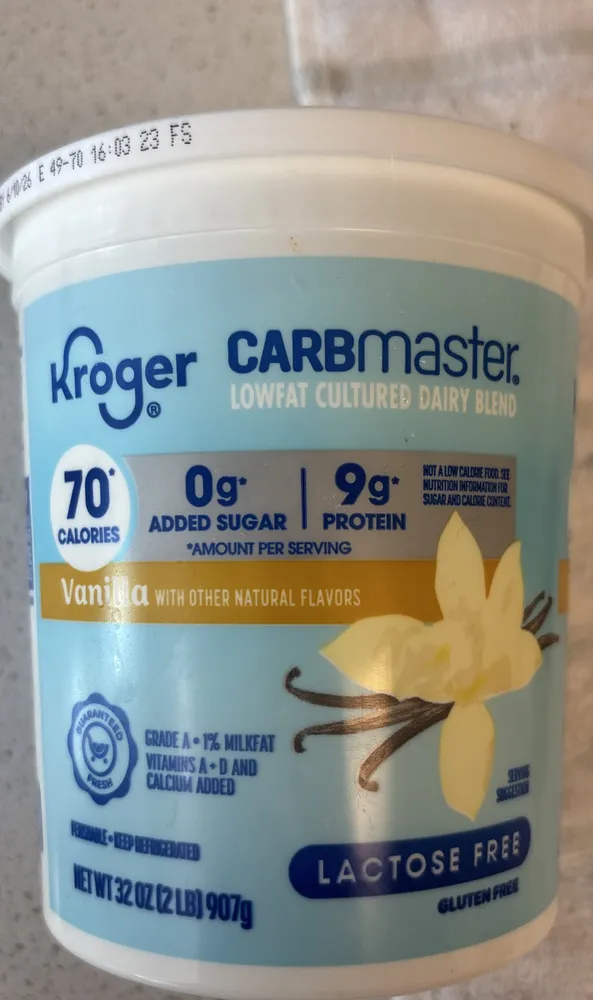 Carbmaster Low-fat Vanilla Yogurt