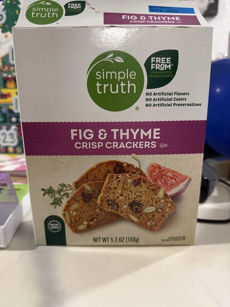 FIG & THYME CRISP CRACKERS