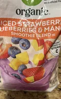 Sliced Strawberry Blueberry And Mango