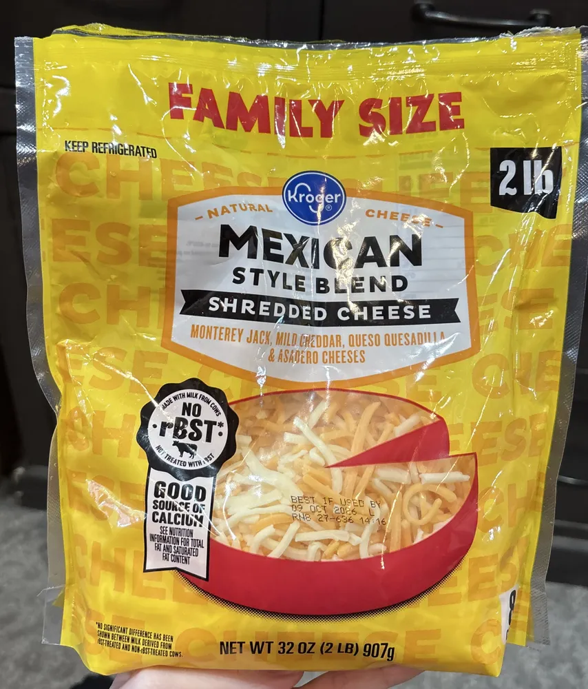Mexican style blend shredded cheese