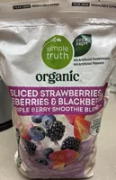 Sliced Strawberries, Blueberries & Blackberries Triple Berry Smoothie Blend