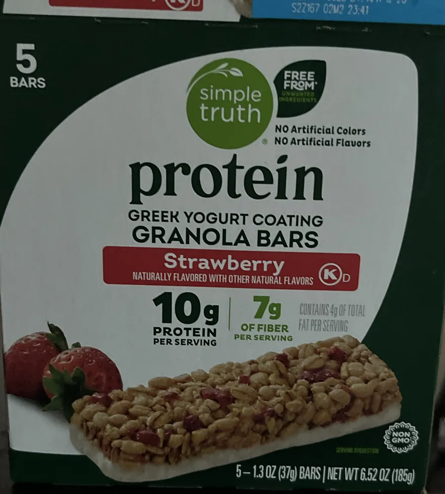 protein greek yogurt coating granola bars strawberry
