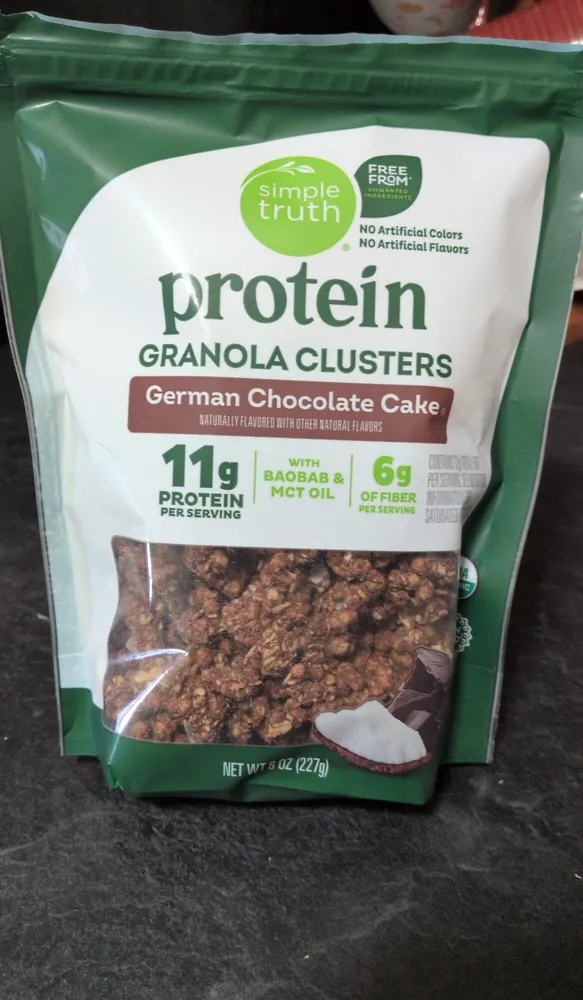 protein GRANOLA CLUSTERS German Chocolate Cake