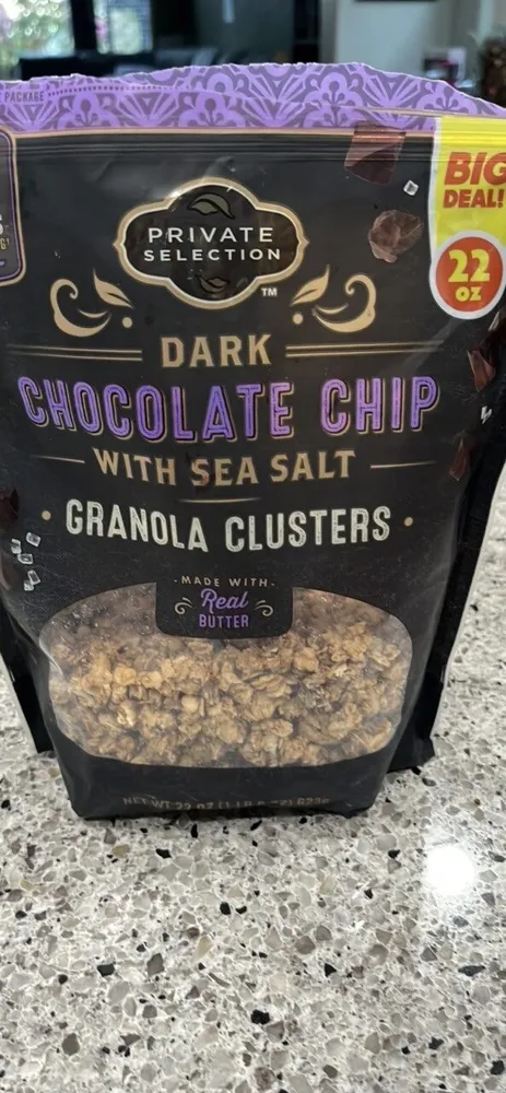 Dark Chocolate Chip with Sea Salt Granola Clusters