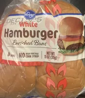 White Hamburger Enriched Buns