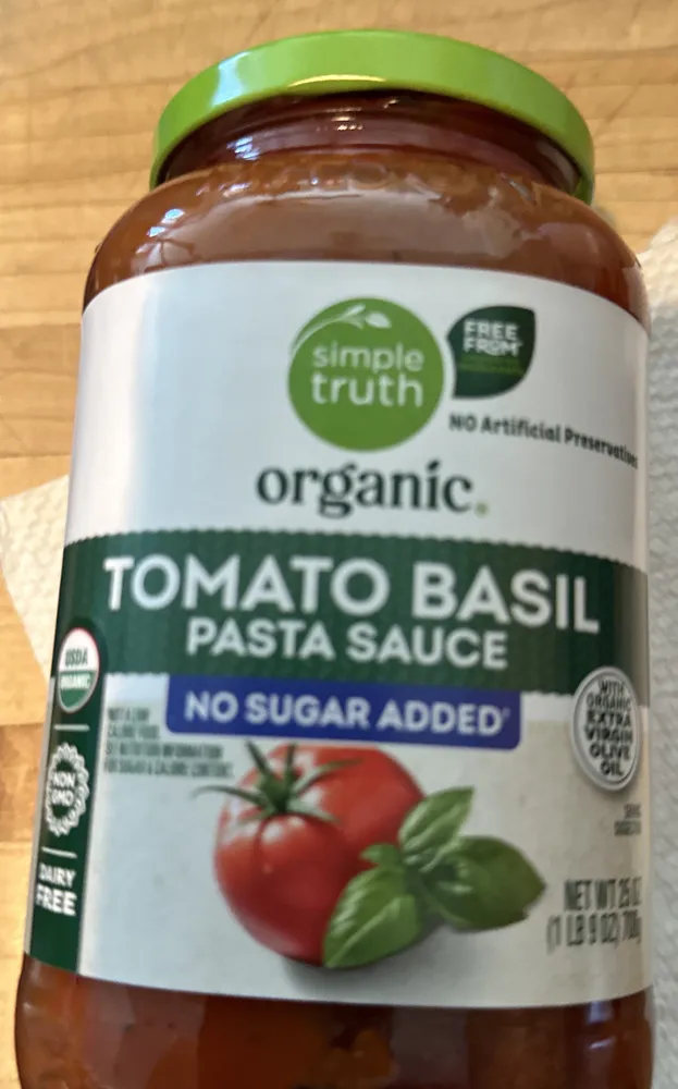 Organic Tomato Basil Pasta Sauce