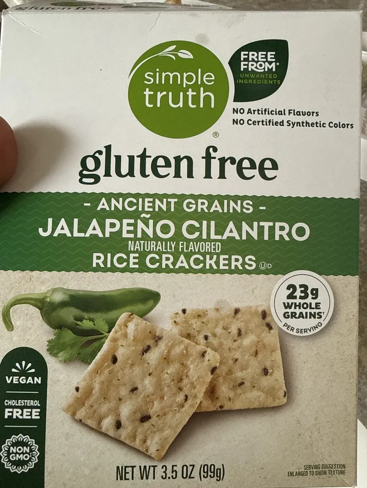 Jalepeno Cilantro Rice Crackers