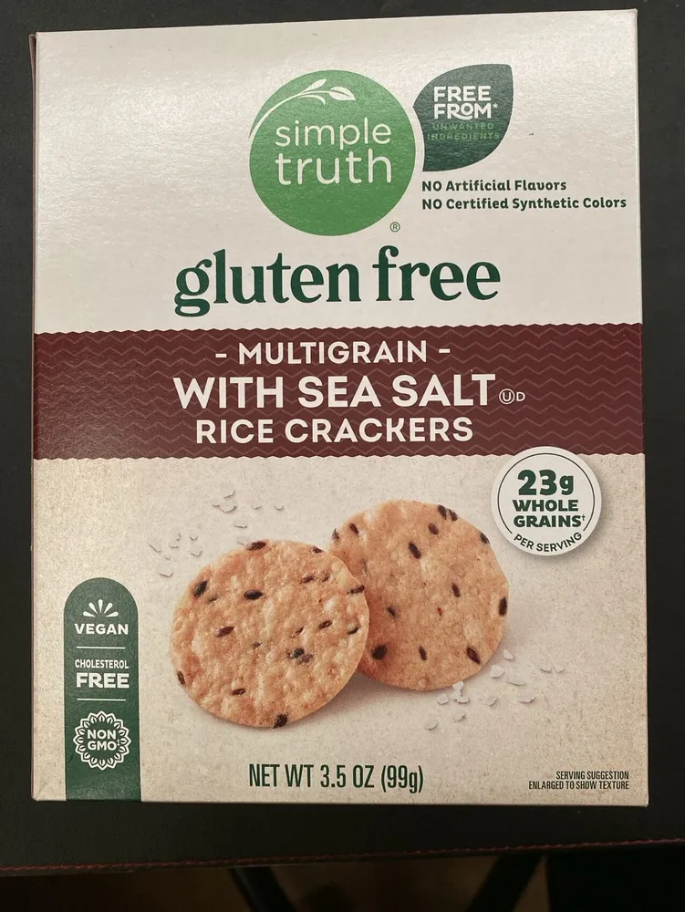 gluten free - multigrain - with sea salt rice crackers