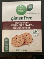gluten free - multigrain - with sea salt rice crackers