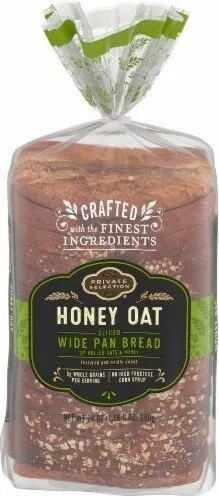 Honey oat sliced wide pan bread