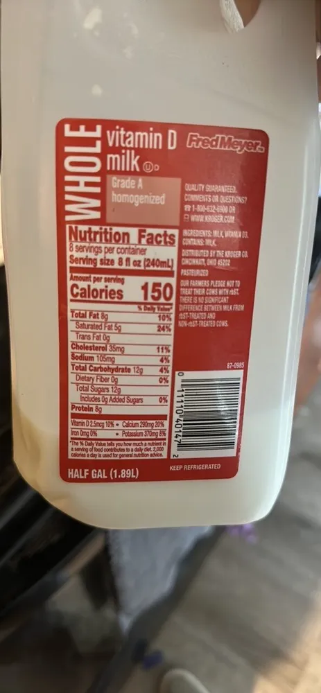 vitamin D whole milk