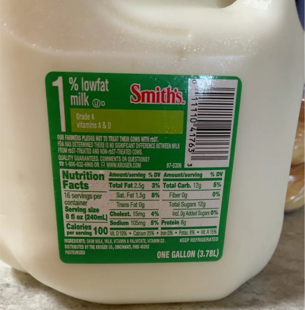 1% lowfat milk