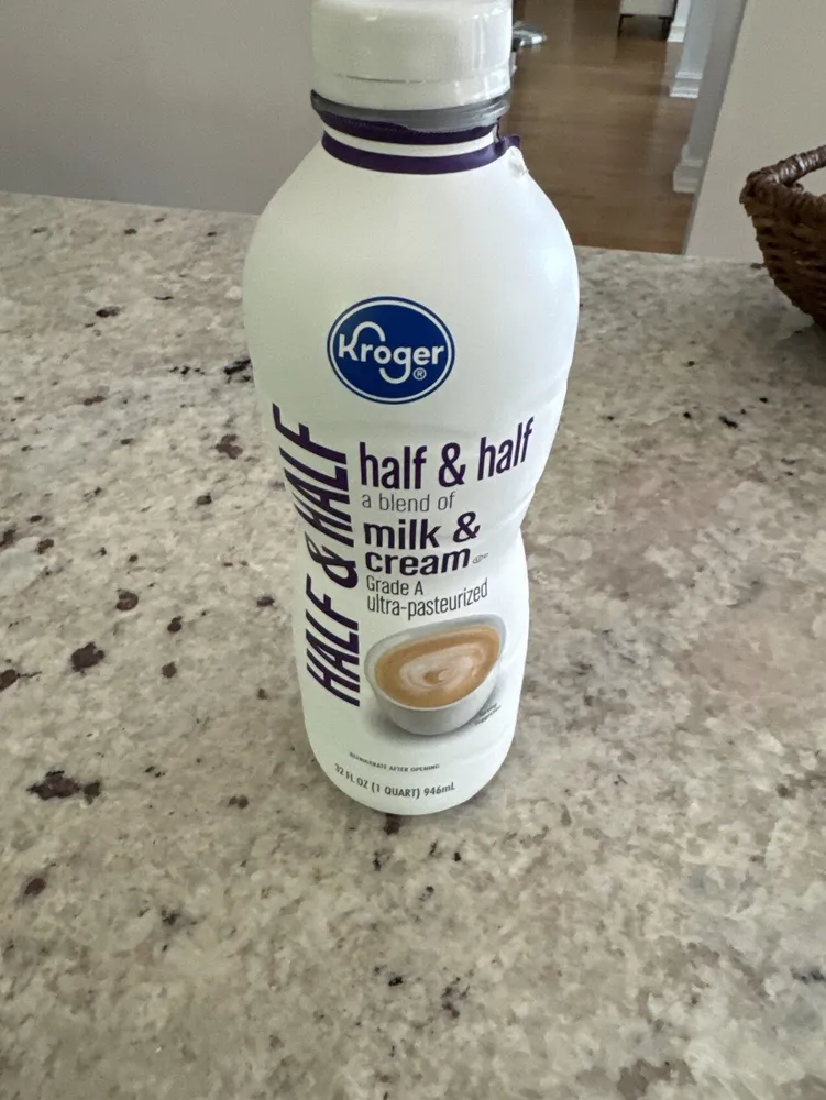 Half & Half A Blend Of Milk & Cream