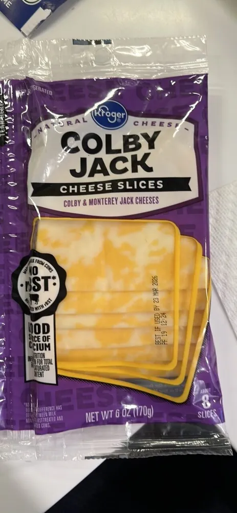 Colby Jack Cheese Slices