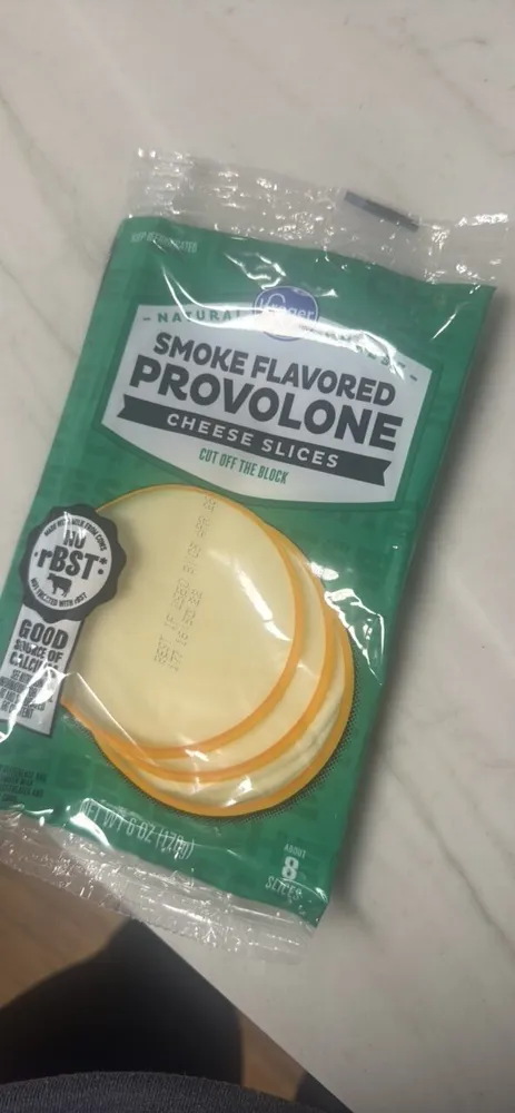 Smoke Flavored Provolone Cheese Slices