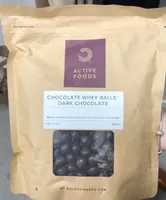 Chocolate whey balls dark chocolate