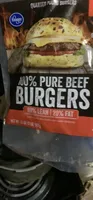 100% Pure Beef Burgers
