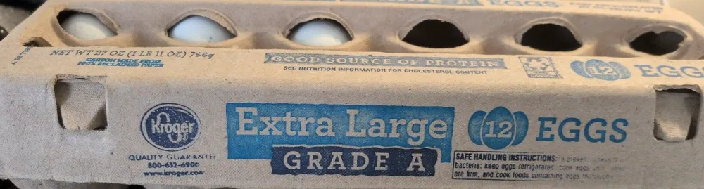 Grade a extra large eggs