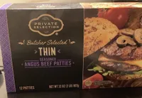 Thin Seasoned Angus Beef Patties