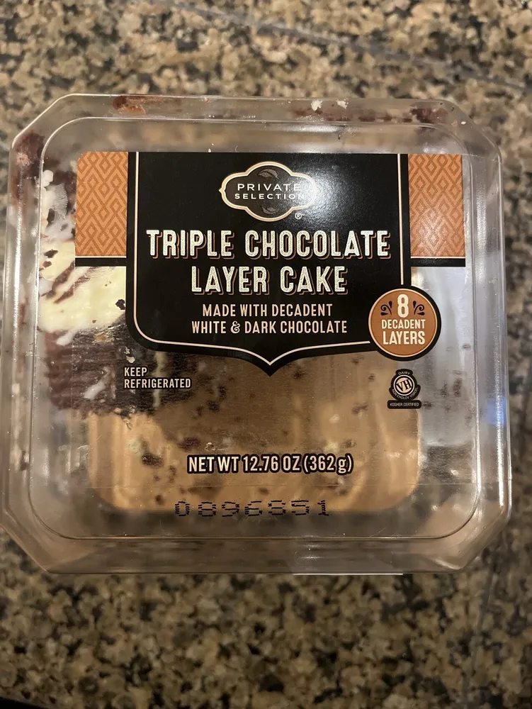 triple chocolate layer cake