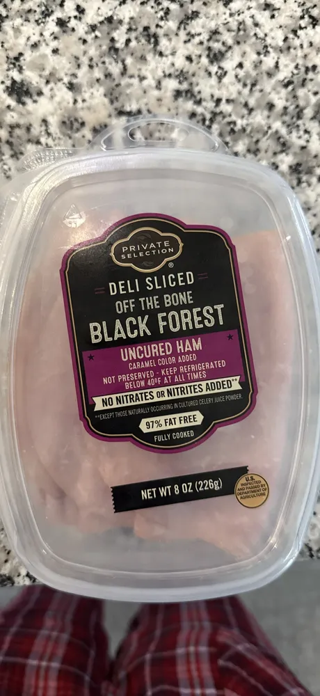 Deli Sliced Off The Bone Black Forest Uncured Ham