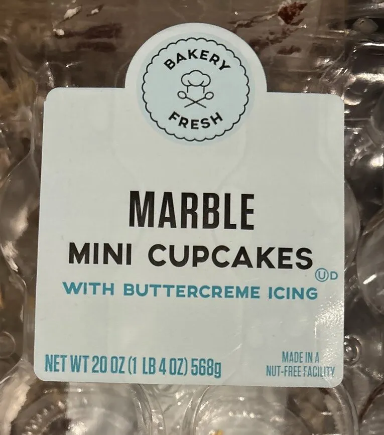 Marble Mini Cupcakes With Buttercreme Icing