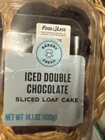 Iced Double Chocolate Sliced Loaf Cake