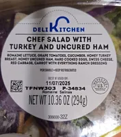 Chef Salad with Turkey and Uncured Ham