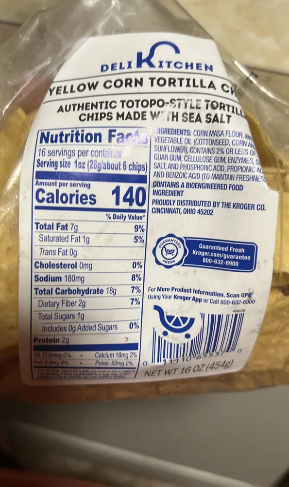 Yellow Corn Tortilla Chips