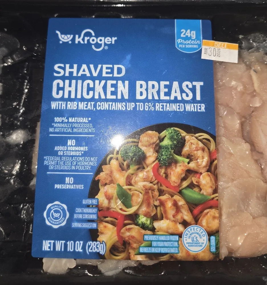 SHAVED CHICKEN BREAST WITH RIB MEAT