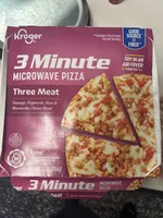 3 Minute Microwave Pizza Three Meat