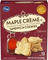 Maple creme sandwich cookies