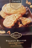Thin & crispy cookies with peanut butter chips
