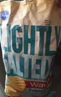 Lightly salted wavy potato chips