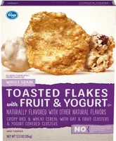 Whole grain toasted flakes with fruits & yogurt cereal