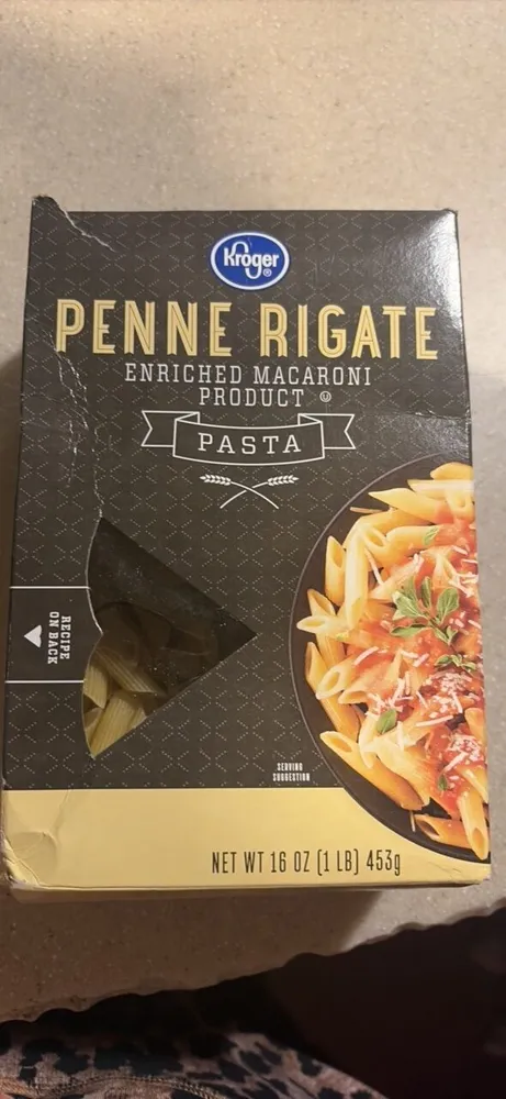 Penne Rigate Enriched Macaroni Product Pasta